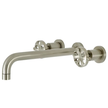 Kingston Brass KS8058RX Wall Mount Tub Faucet, Brushed Nickel KS8058RX